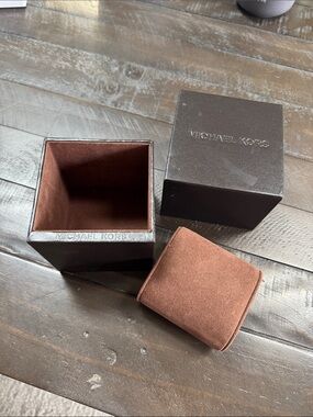 Michael Kors Brown Watch Box with Suede Cushion